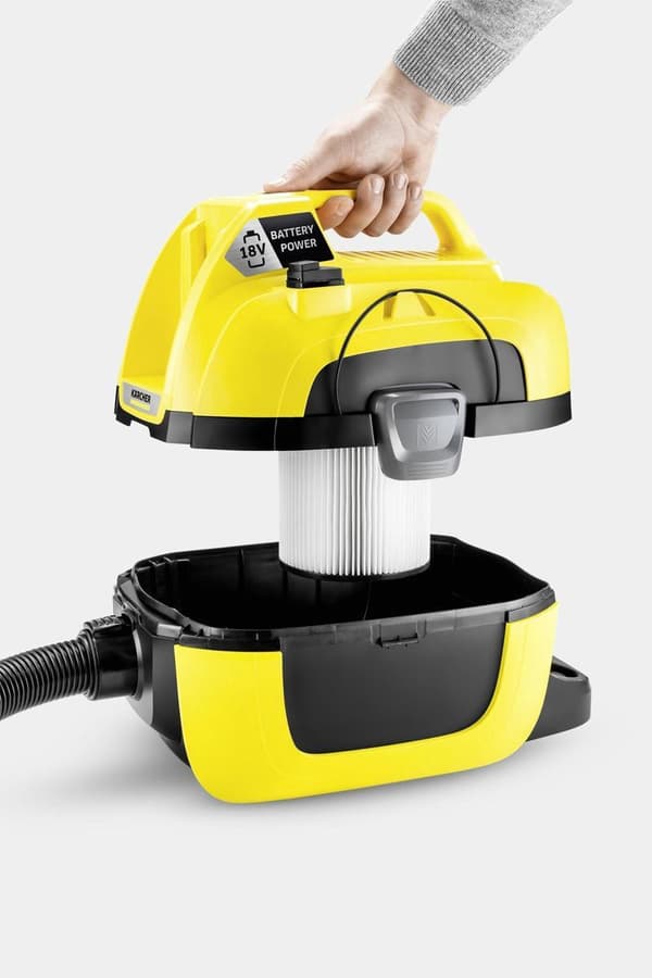 Kärcher WD 1 Compact Akkuimuri - 18 V - Ainutlaatuinen akku ja laturi - Puhallustoiminto - 7 litraa
