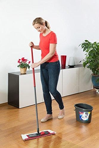 Vileda WischMat Extra Mop Microfiber Svart - Röd (01473)