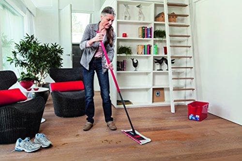 Vileda WischMat Extra Mop Microfiber Svart - Röd (01473)