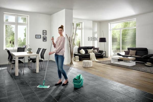 Leifheit Combi Clean gulvmoppe xl - komplet system - micro duo - 42 cm aftørringsbredde