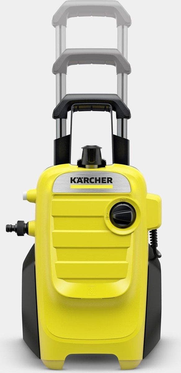 Kärcher K 4 Kompakt højtryksrenser Standing Electric 420 L/h Sort, Gul