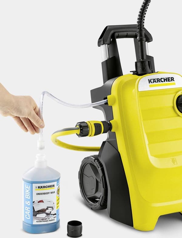 Kärcher K 4 Kompakt højtryksrenser Standing Electric 420 L/h Sort, Gul