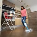 Miniatyrbillede 2 af 4: BLACK+DECKER 9IN1 Dampmoppe Opretstående Damprenser 0,5l 1300W Turkis, Hvid