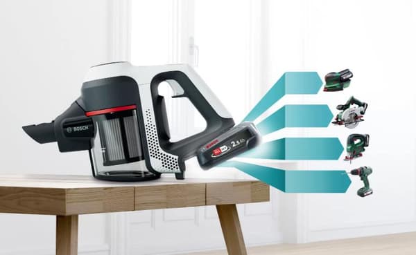 Bosch Haushalt Unlimited Trådløs håndstøvsuger Inkl. mini turbo børste, uden pose