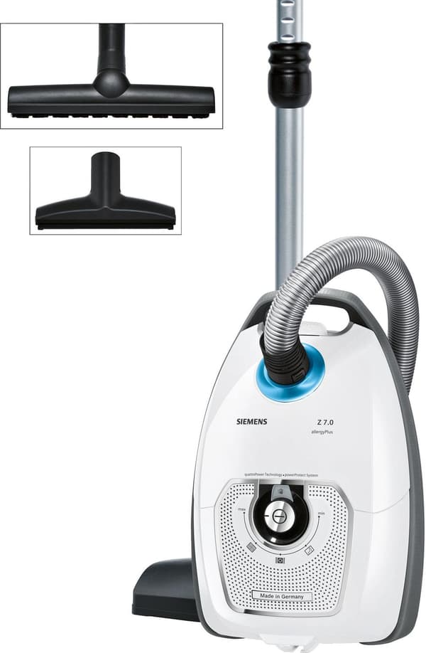 Siemens VSZ7442S Cylinderdammsugare 5l 650W A Blå - Grå - Vit Dammsugare (VSZ7442S)