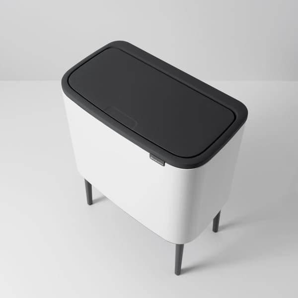 Brabantia Bo Touch Bin 11 + 23 liter - Vit -