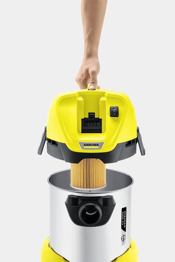 Kärcher WD 3 Premium Batteri Støvsuger - 36 Volt - Eksklusivt batteri og oplader - Blæsefunktion - 17 liter