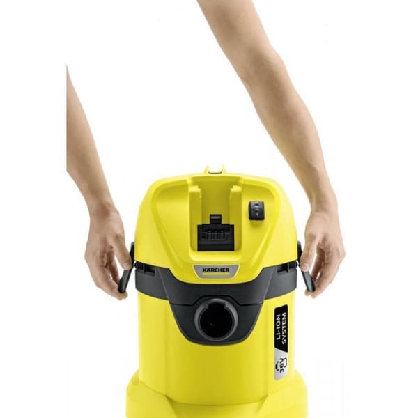 Kärcher WD 3 Batteristøvsuger - 36 Volt - Eksklusivt batteri og oplader - Blæsefunktion - 17 liter