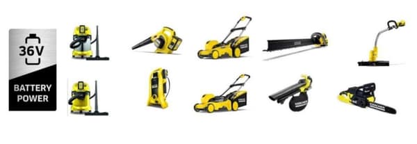 Kärcher WD 3 Batteristøvsuger - 36 Volt - Eksklusivt batteri og oplader - Blæsefunktion - 17 liter