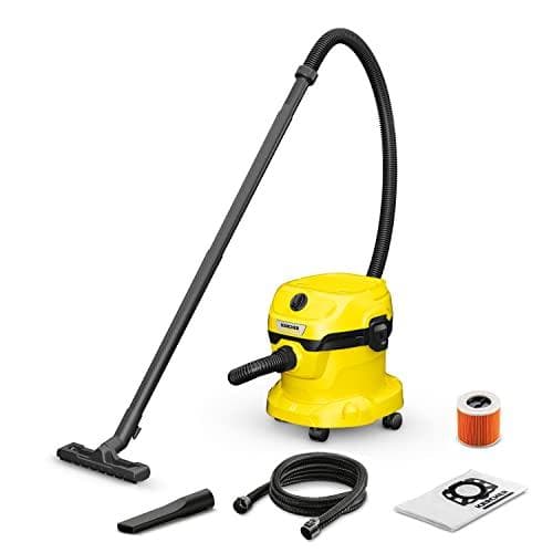 Kärcher WD2 Plus V-12 18 - våd-/tørstøvsuger - 1.000 watt - 77 dB driftsstøj - beholdervolumen 12 liter - integreret tilbehørsrum - kabellængde 4 m -