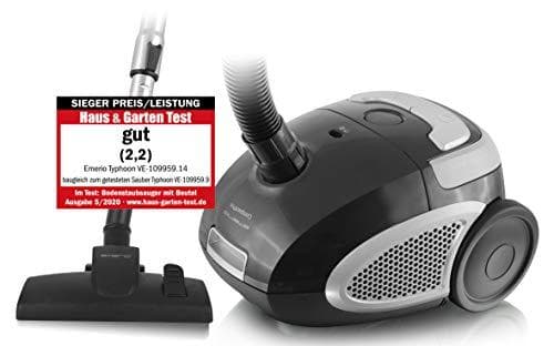EMERIO VE-109959.14 pölynimuri 800 W pölypussilla (VE-109959.14) musta