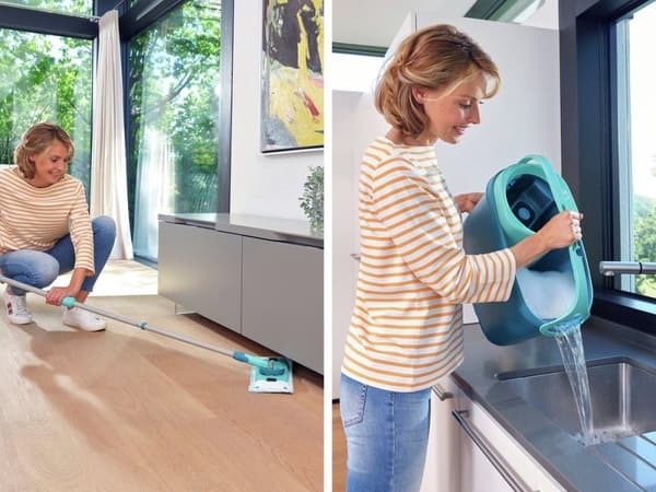 Leifheit - Clean Twist golvmopp m kardborre ergo - 33 cm moppset komplett