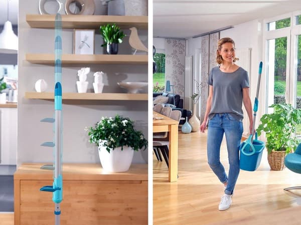 Leifheit - Clean Twist golvmopp m kardborre ergo - 33 cm moppset komplett
