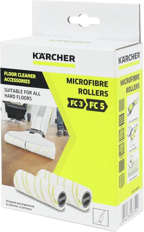 Kärcher 2 mikrokuitutelan setti KELTAINEN Floor Cleaner FC 3:lle ja FC 5:lle