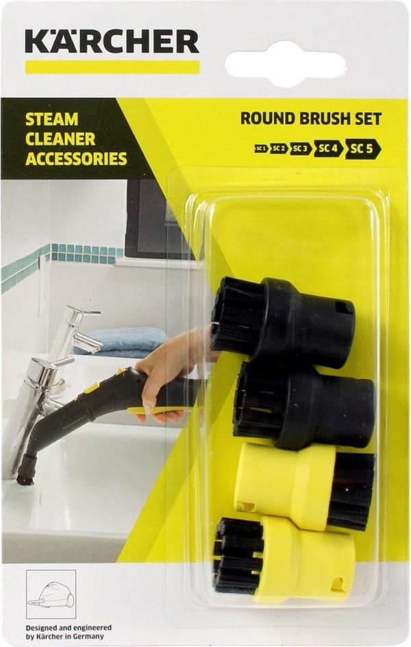 Karcher Børstesæt til Damprenser 2x Sort 2x Gul