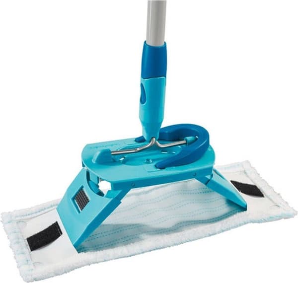 Leifheit Clean Twist M golvtorkare Ergo - Ersättningsduk med kardborreband - Micro Duo – 33 cm
