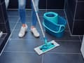 Miniatyrbild 6 av 6: Leifheit Clean Twist M golvtorkare Ergo - Ersättningsduk med kardborreband - Micro Duo – 33 cm