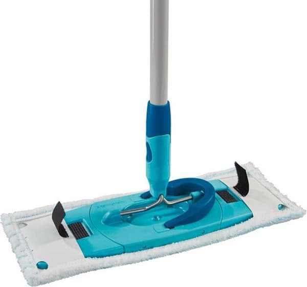 Leifheit Clean Twist M golvtorkare Ergo - Ersättningsduk med kardborreband - Micro Duo – 33 cm