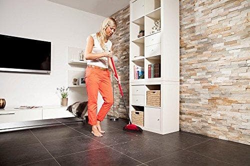 Vileda Superfeger Classic kvast, med teleskopskaft och mikroskumssopdel, lämplig för allergiker