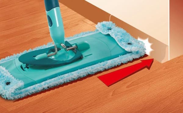 Leifheit Clean Twist M / Combi Clean M ersättningsduk för golvtorkare med tryckknappar - Super Soft – 33 cm