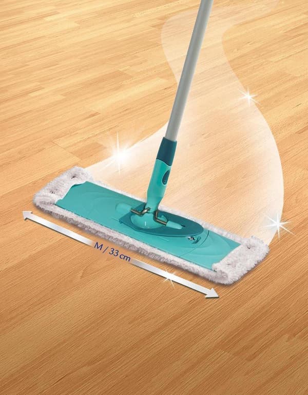 Leifheit Clean Twist M / Combi Clean M ersättningsduk för golvtorkare med tryckknappar - Super Soft – 33 cm