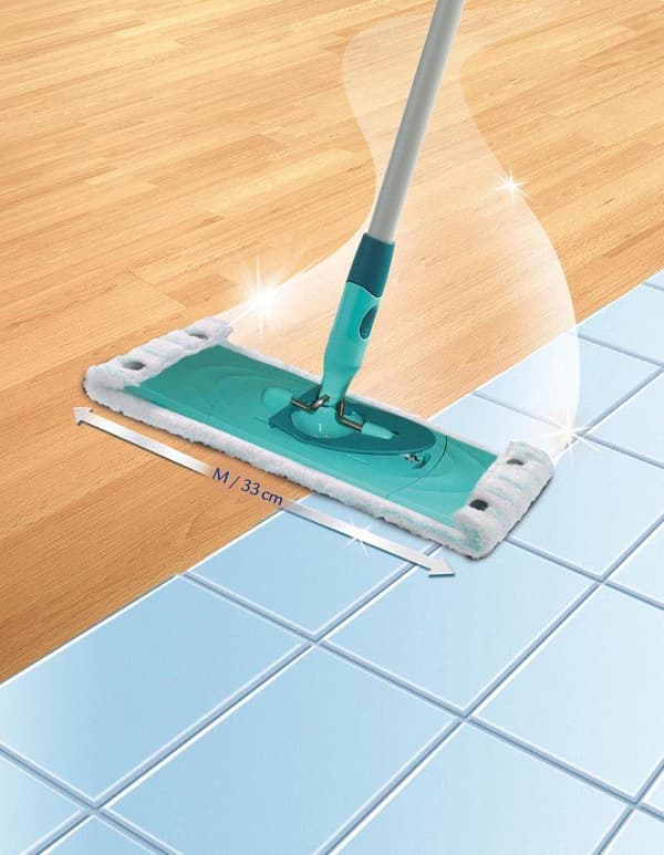 Leifheit Clean Twist XL / Combi Clean XL ersättningsduk för golvmopp med tryckknappar – Micro Duo – 42 cm