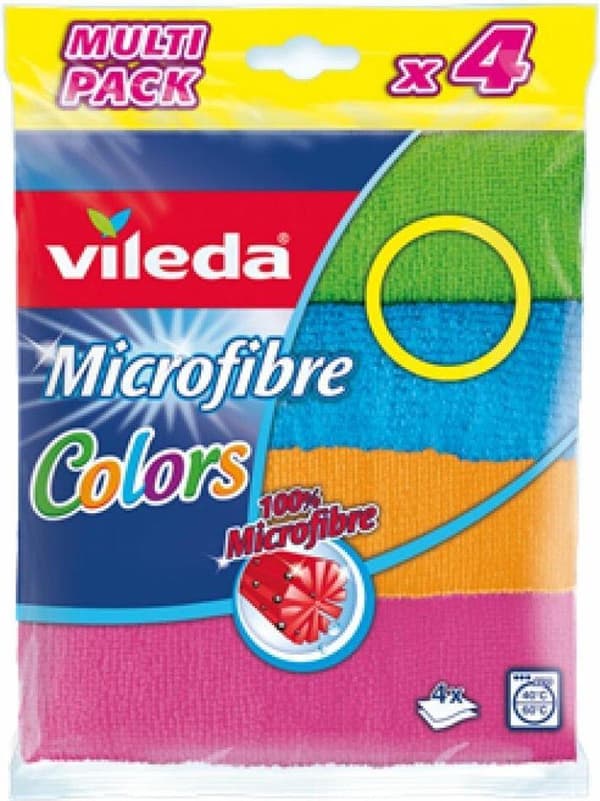 Mikrokuituliinat Vileda Colors 4 Microactive Multipack VILEDA