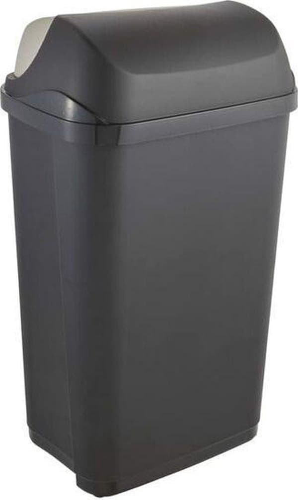 Roll Top Rasmus Skraldespand 39x30x68 - 50l Antracit Keeper 10455