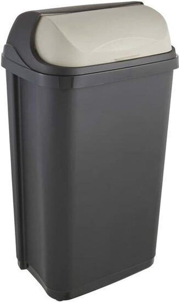 Roll Top Rasmus Skraldespand 39x30x68 - 50l Antracit Keeper 10455