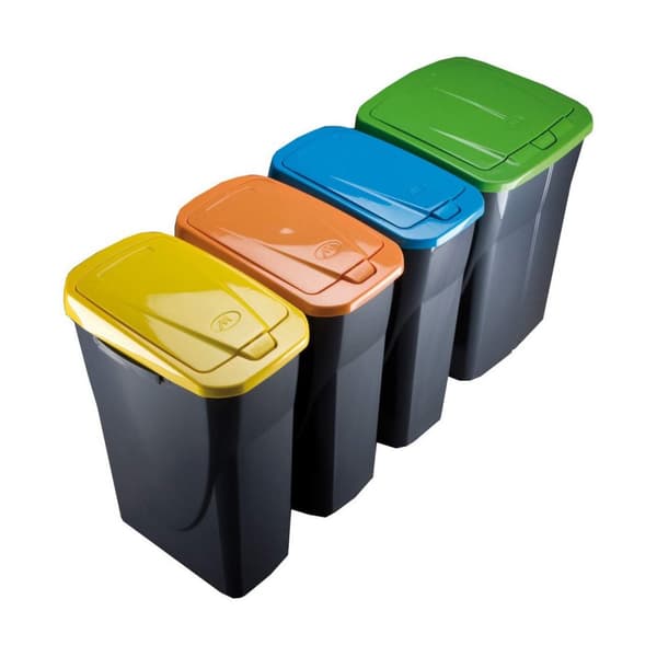 Papperskorg Mondex Grön Svart/Grön polypropen Plast 15 L