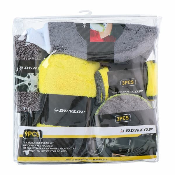 Rengörings & Lagrings-kit Dunlop Bil 9 Delar