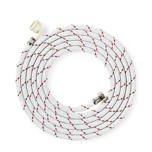 Nedis Nylon Indløbsslange | 1/2'' | 3/4'' | 10 Bar | 90 °C | 4.00 m | Ansøgning: Tallerken / Vaskemaskine | Nylon | Hvid / Rød