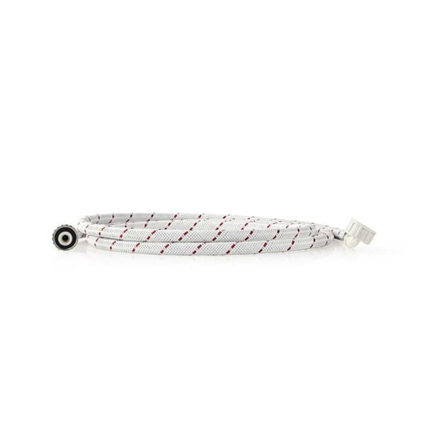 Nedis Nylon Inlet Hose | 3/4'' | 3/4'' | 10 Bar | 90 °C | 2.50 m | Bruksområde: Dish / Washing Machine | Nylon | Hvit / Rød