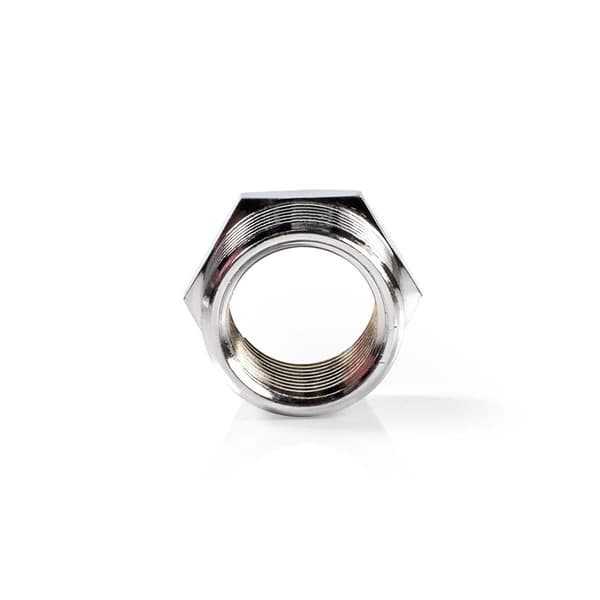 Nedis Slangeadapter | 1/2'' | 3/4'' | Metal | Sølv