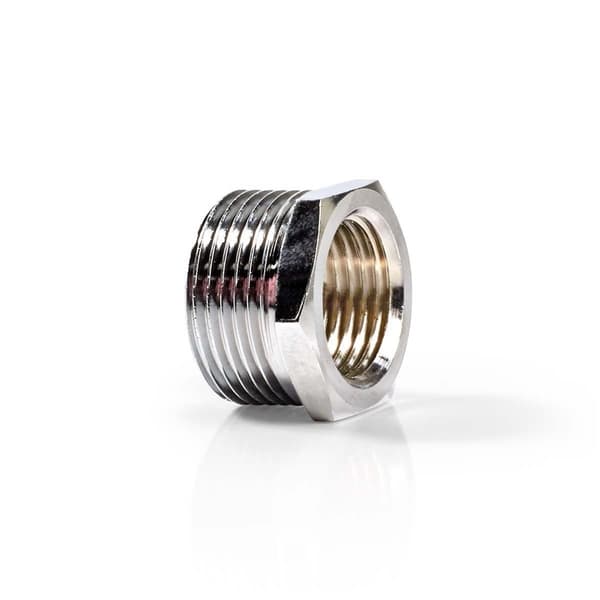 Nedis Slangeadapter | 1/2'' | 3/4'' | Metal | Sølv