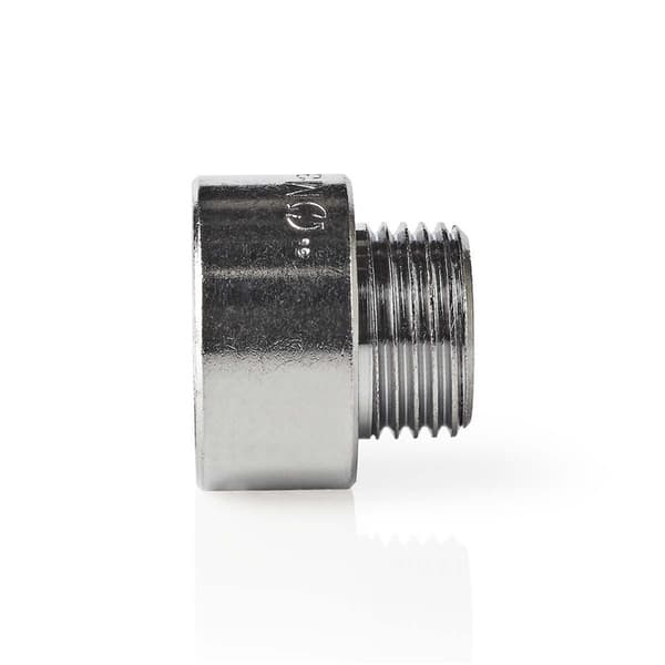 Nedis Slangeadapter | 3/4'' | 1/2'' | Metal | Sølv