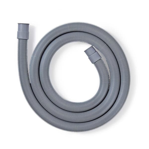 Nedis Outlet Hose | 21 mm | 19 mm | 1.5 Bar | 90 °C | 2.50 m | Bruksområde: Dish / Washing Machine | Grå