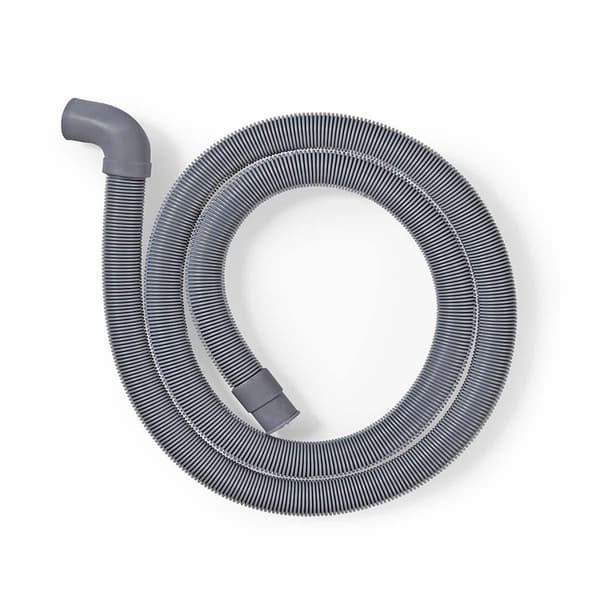 Nedis Utloppsslang | 22 mm | 19 mm | 0.5 Bar | 60 °C | 1.50 m | Användning: Maträtt / Tvättmaskin | Grå