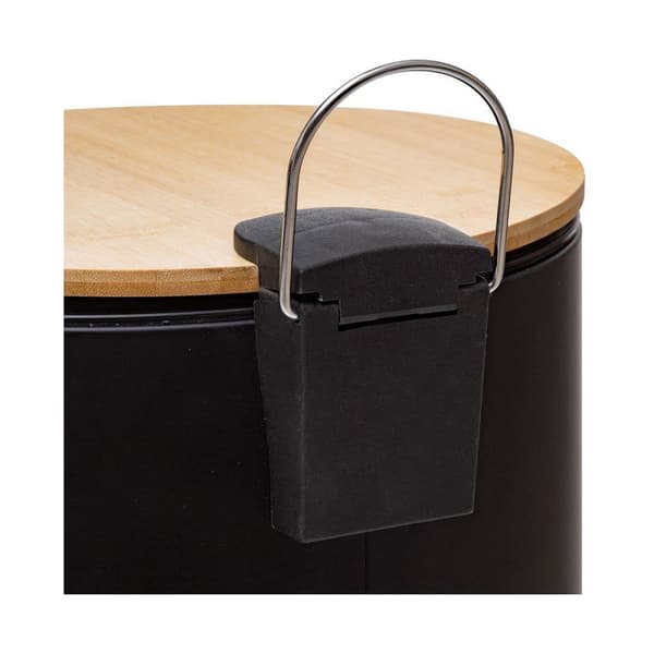 Soptunna 5five Simply Smart Baltik Svart Bambu 30 L