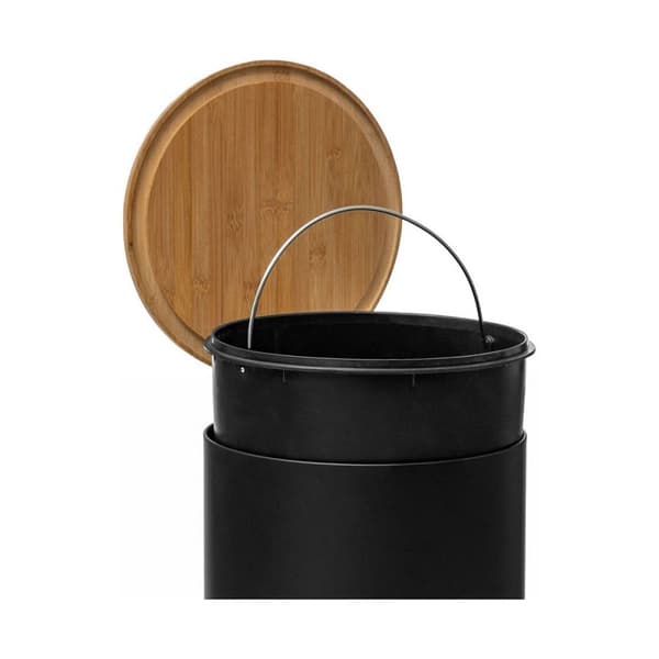 Soptunna 5five Simply Smart Baltik Svart Bambu 30 L