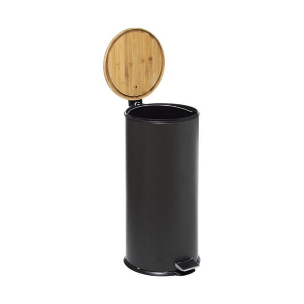 Soptunna 5five Simply Smart Baltik Svart Bambu 30 L