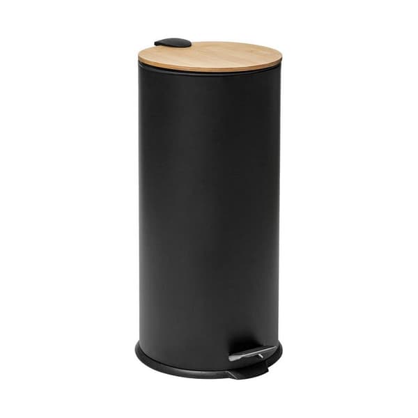 Soptunna 5five Simply Smart Baltik Svart Bambu 30 L