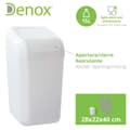 Miniatyrbillede 2 af 2: Papirkurv Denox Hvid 15 L (28 x 22 x 40 cm)
