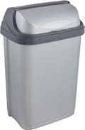 Miniatyrbild 2 av 8: keeper "rasmus" soptunna, 10 liter, silver med rulllock, material: PP, - 1 st (1045316000000)
