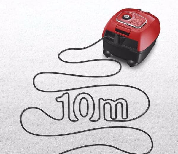 Bosch Series 4 BGD38RD1H Dammsugare 4 L Trumma Vakuumtorr 600 W dammpåse (BGD38RD1H)