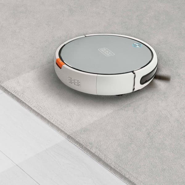 Black & Decker BXRV500E robottipölynimuri pussiton musta - ruostumaton teräs - valkoinen (BXRV500E)
