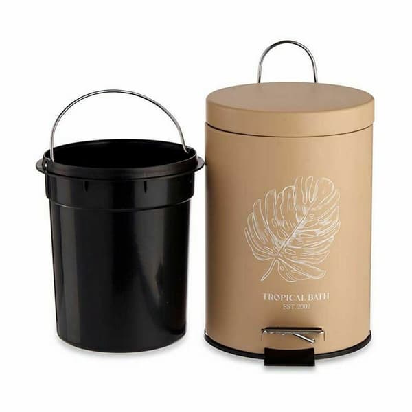 Pedalhink Berilo Tropical Bath Vit Beige Stål Plast 3 L (6 antal)