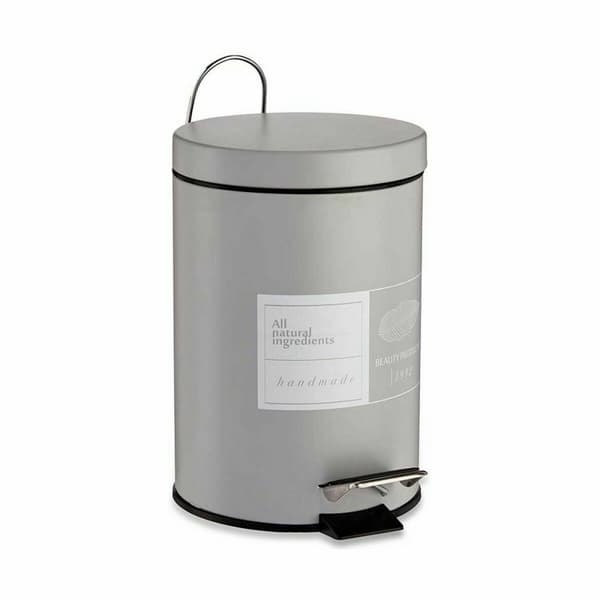 Pedal Berilo Beauty Products Hvit Grå Stål Plast 3 L (6 enheter)