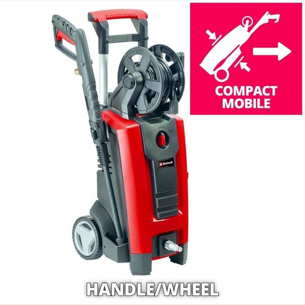 Einhell TC-HP 140. Formfaktor: Opretstående, Strømkilde: Elektrisk, Slangelængde: 5 m. Maksimal flowhastighed: 420 l/t, Driftstryk (max): 140 bar, Mak
