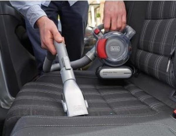 Black & Decker DustBuster Flexi Auto PD1200AV - Støvsuger - Opretstående støvsuger - Poseløs - Rød/Grå